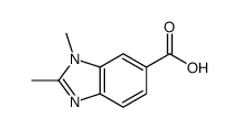 1,2-二甲基-1H-苯并咪唑-6-羧酸结构式