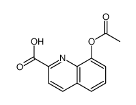 8-acetyloxyquinoline-2-carboxylic acid结构式