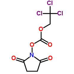 琥珀酰亚胺基 2,2,2-三氯乙基碳酸酯结构式