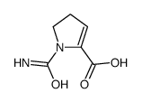 1-carbamoyl-2,3-dihydropyrrole-5-carboxylic acid结构式