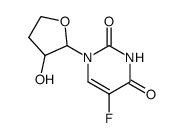 1-(3-hydroxytetrahydro-2-furyl)-5-fluorouracil结构式