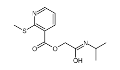 [2-oxo-2-(propan-2-ylamino)ethyl] 2-methylsulfanylpyridine-3-carboxylate结构式