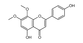4',5-dihydroxy-7,8-dimethoxyflavone结构式