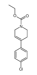 4-(4-chlorophenyl)-1,2,3,6-tetrahydropyridine-1-carboxylic acid ethyl ester结构式