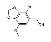 (4-bromo-7-methoxybenzo[1,3]dioxol-5-yl)methanol结构式