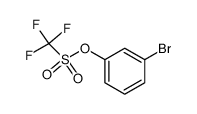 3-bromophenyl trifluoromethanesulfonate结构式