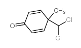 4-二氯甲基-4-甲基-2,5-环己烷二酮结构式