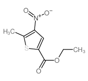 2-Thiophenecarboxylicacid, 5-methyl-4-nitro-, ethyl ester结构式
