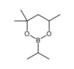 4,4,6-trimethyl-2-propan-2-yl-1,3,2-dioxaborinane结构式