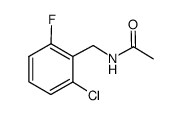 N-(2-chloro-6-fluorobenzyl)acetamide结构式