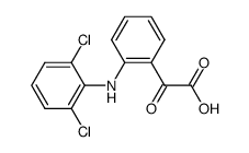 2-(2,6-dichloroanilino)phenylglyoxylic acid结构式