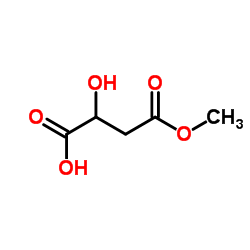 (2S)-2-Hydroxy-4-methoxy-4-oxobutanoic acid结构式