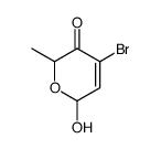 4-bromo-6-hydroxy-2-methyl-2H-pyran-3(6H)-one结构式