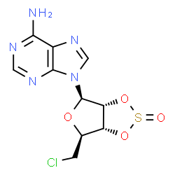 5'-chloro-5'-deoxy-2',3'-O-sulfinyladenosine结构式