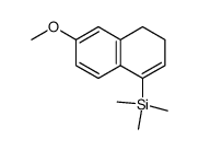 1-(trimethylsilyl)-3,4-dihydro-6-methoxynaphthalene结构式