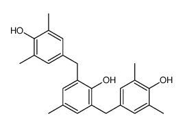 2,6-双[(4-羟基-3,5-二甲基苯基)甲基]-4-甲基苯酚结构式