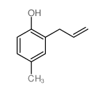 4-methyl-2-prop-2-enyl-phenol结构式