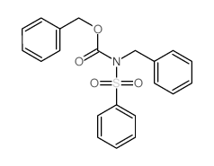 benzyl N-(benzenesulfonyl)-N-benzyl-carbamate结构式