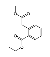 ethyl 2-(2-methoxy-2-oxoethyl)benzoate结构式