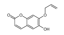 6-hydroxy-7-prop-2-enoxychromen-2-one结构式