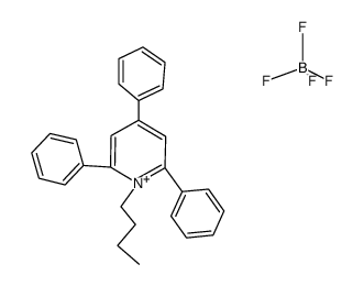 1-(n-butyl)-2,4,6-triphenylpyridinium tetrafluoroborate结构式