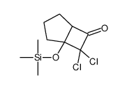6,6-dichloro-5-trimethylsilyloxybicyclo[3.2.0]heptan-7-one结构式