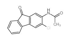 N-(3-chloro-9-oxo-fluoren-2-yl)acetamide结构式