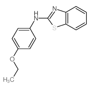 N-(4-ethoxyphenyl)benzothiazol-2-amine结构式