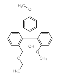 Benzenemethanol,2-(ethoxymethyl)-a-(2-methoxyphenyl)-a-(4-methoxyphenyl)-结构式