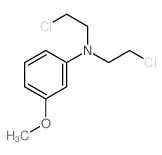 N,N-bis(2-chloroethyl)-3-methoxy-aniline结构式