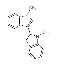 2,3'-Bi-1H-indole,2,3-dihydro-1,1'-dimethyl-结构式