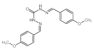Carbonic dihydrazide,bis[(4-methoxyphenyl)methylene]- (9CI)结构式