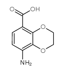 8-氨基-2,3-二氢-苯并[1,4]二噁英-5-羧酸结构式