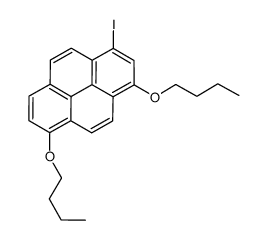 3,6-dibutoxy-1-iodopyrene结构式