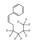 4,4,5,5,6,6,7,7,7-nonafluorohept-1-enylbenzene结构式