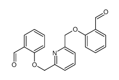 2-[[6-[(2-formylphenoxy)methyl]pyridin-2-yl]methoxy]benzaldehyde结构式