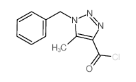 1-BENZYL-5-METHYL-1H-1,2,3-TRIAZOLE-4-CARBONYL CHLORIDE结构式