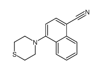 4-thiomorpholin-4-ylnaphthalene-1-carbonitrile结构式