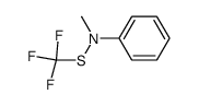N-甲基-N-(三氟甲基硫代)苯胺结构式