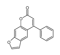 5-phenylfuro[3,2-g]chromen-7-one结构式