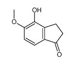 4-hydroxy-5-methoxy-2,3-dihydroinden-1-one结构式