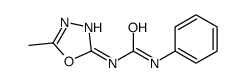 1-(5-methyl-1,3,4-oxadiazol-2-yl)-3-phenylurea结构式