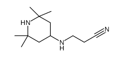 3-[(2,2,6,6-tetramethylpiperidin-4-yl)amino]propanenitrile结构式