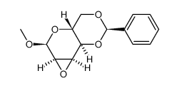 methyl 2,3-anhydro-4,6-O-(phenylmethylene)-&alpha;-D-allopyranose结构式