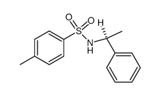 N-[(1S)-1-phenylethan-1-yl]-4-methylbenzenesulfonamide结构式