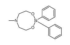 6-methyl-2,2-diphenyl-1,3,6,2-dioxazasilocane结构式