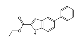 ethyl 5-phenyl-1H-indole-2-carboxylate结构式