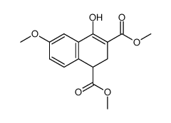 dimethyl 1,2-dihydro-4-hydroxy-6-methoxynaphthalene-1,3-dicarboxylate结构式