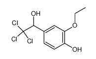 1-(3-ethoxy-4-hydroxy-phenyl)-2,2,2-trichloro-ethanol结构式