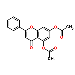 5,7-二乙酰氧基黄酮结构式